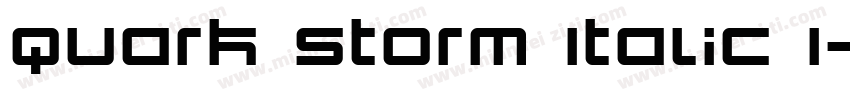 Quark Storm Italic I字体转换